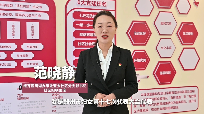 喜迎妇代会 代表话心声—范晓静